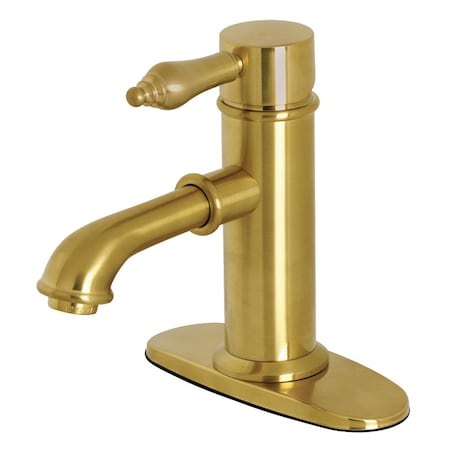 KINGSTON BRASS KS7417AL Paris Single-Handle Bathroom Faucet, Brushed Brass KS7417AL